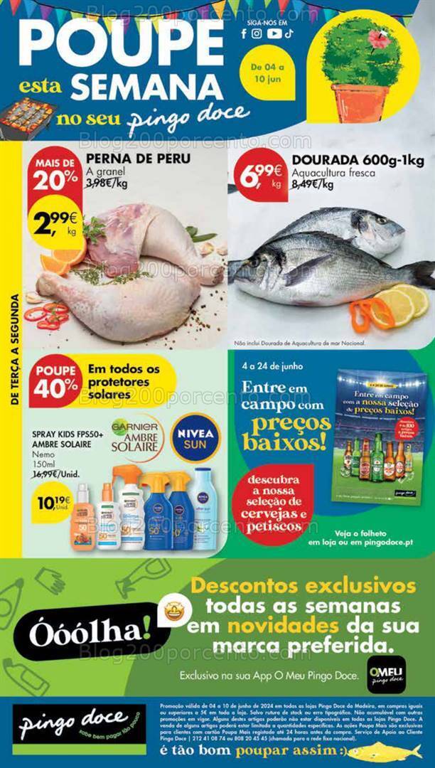 Antevisão Folheto PINGO DOCE Madeira Promoções de de 4 a 10 junho