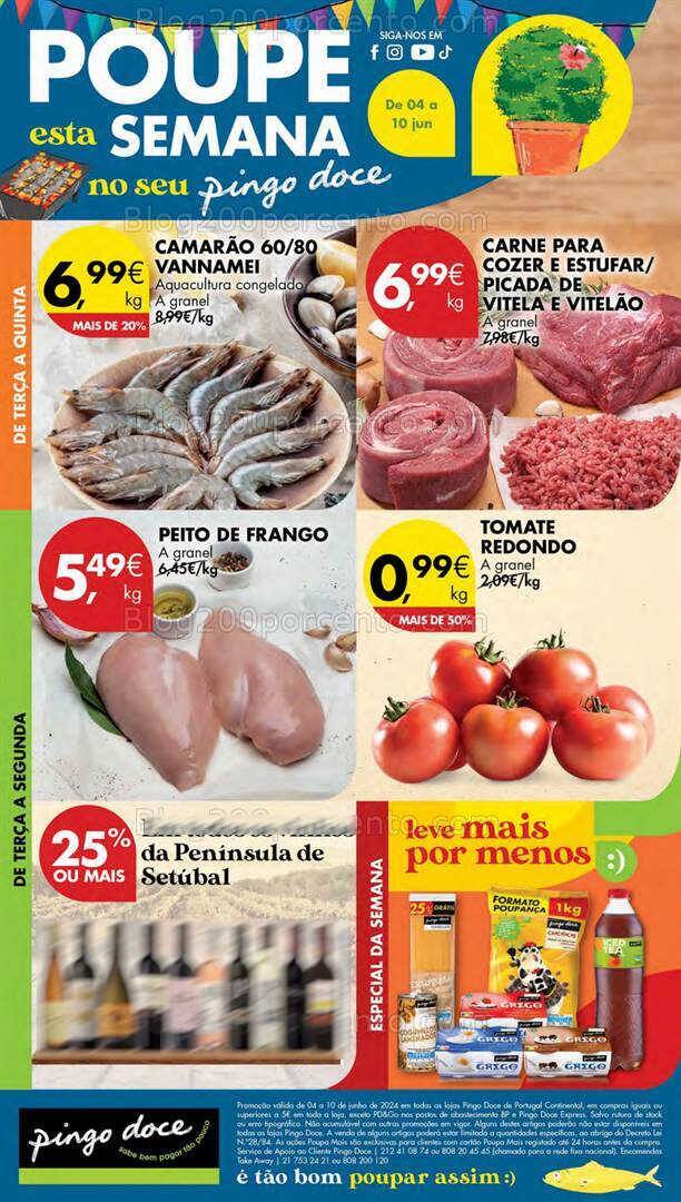 Antevisão Folheto PINGO DOCE Lojas Pequenas Promoções de de 4 a 10 junho