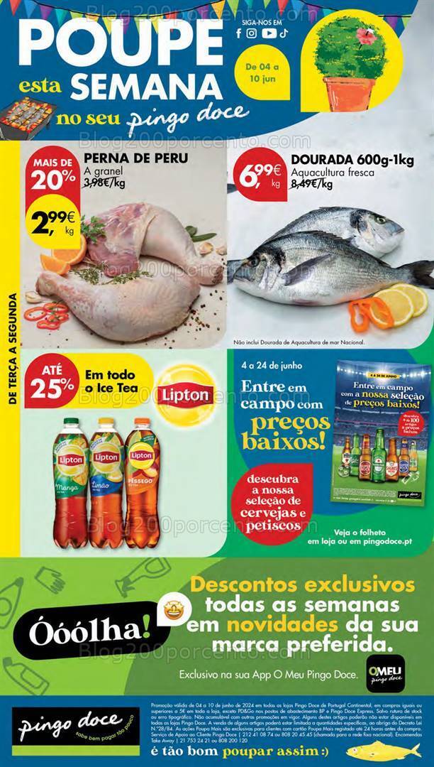Antevisão Folheto PINGO DOCE Lojas Pequenas Promoções de de 4 a 10 junho