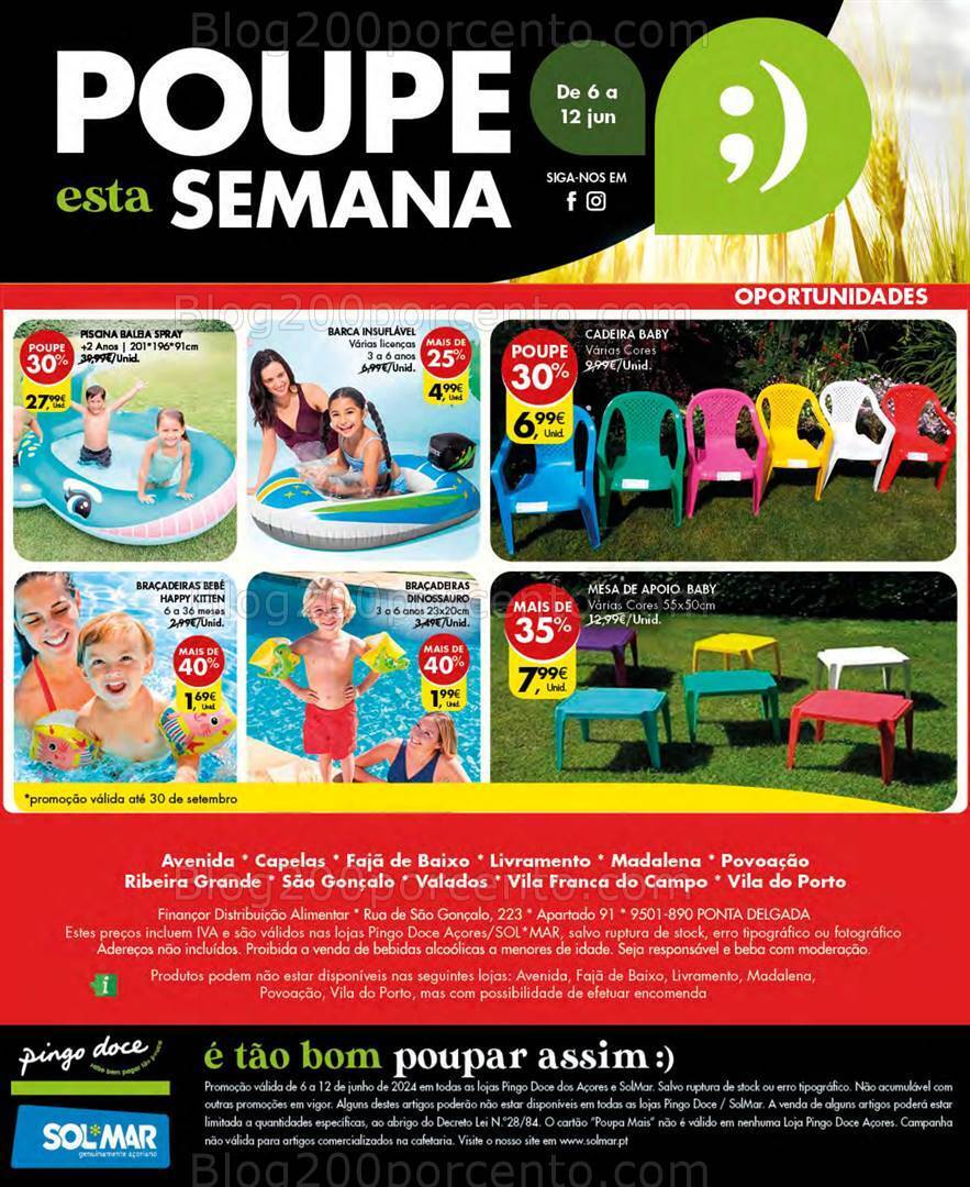 Antevisão Folheto PINGO DOCE Bazar Açores Promoções de 6 a 12 junho