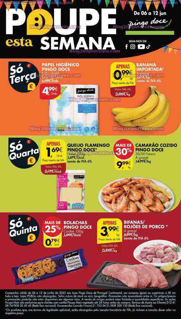 Antevisão Folheto PINGO DOCE Lojas Grandes Promoções de 6 a 12 junho