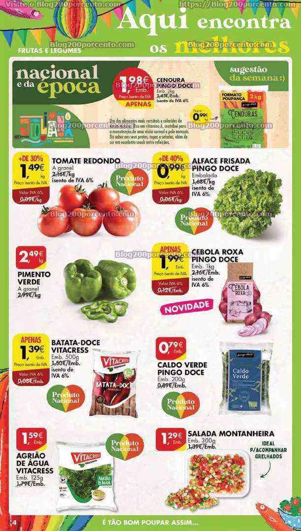Antevisão Folheto PINGO DOCE Lojas Grandes Promoções de 6 a 12 junho
