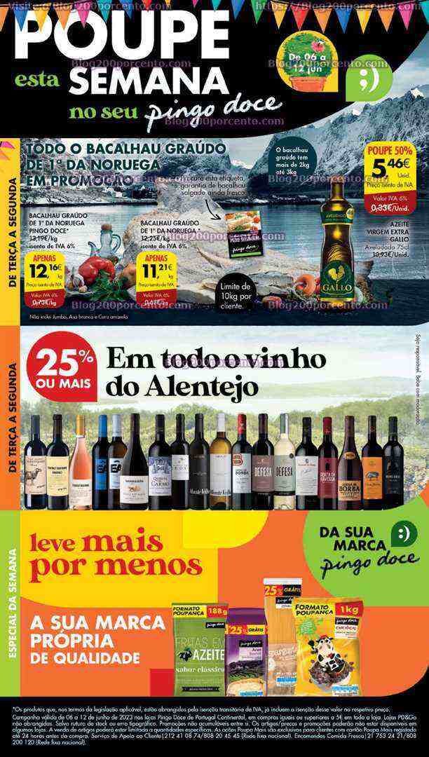 Antevisão Folheto PINGO DOCE Lojas Grandes Promoções de 6 a 12 junho