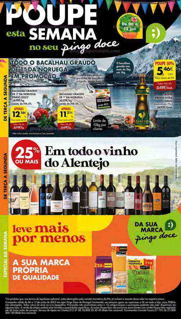 Antevisão Folheto PINGO DOCE Lojas Pequenas Promoções de 6 a 12 junho