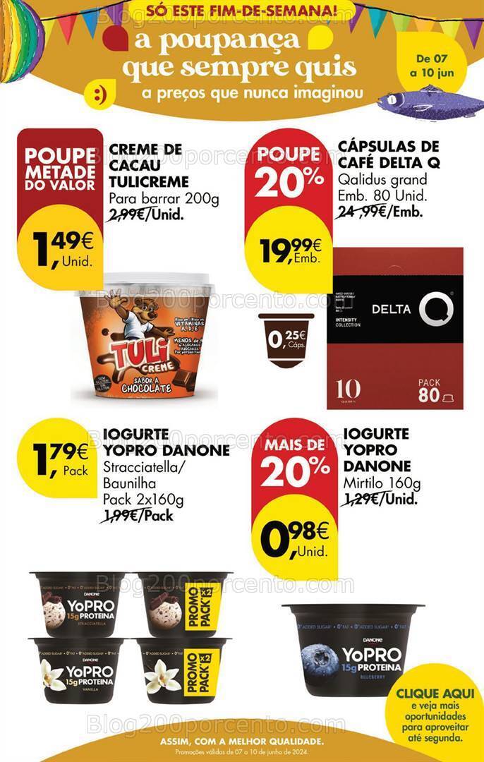 Antevisão Folheto PINGO DOCE Promoções Fim de Semana - 7 a 10 junho