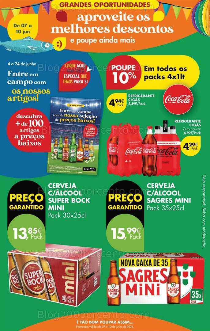 Antevisão Folheto PINGO DOCE Promoções Fim de Semana - 7 a 10 junho