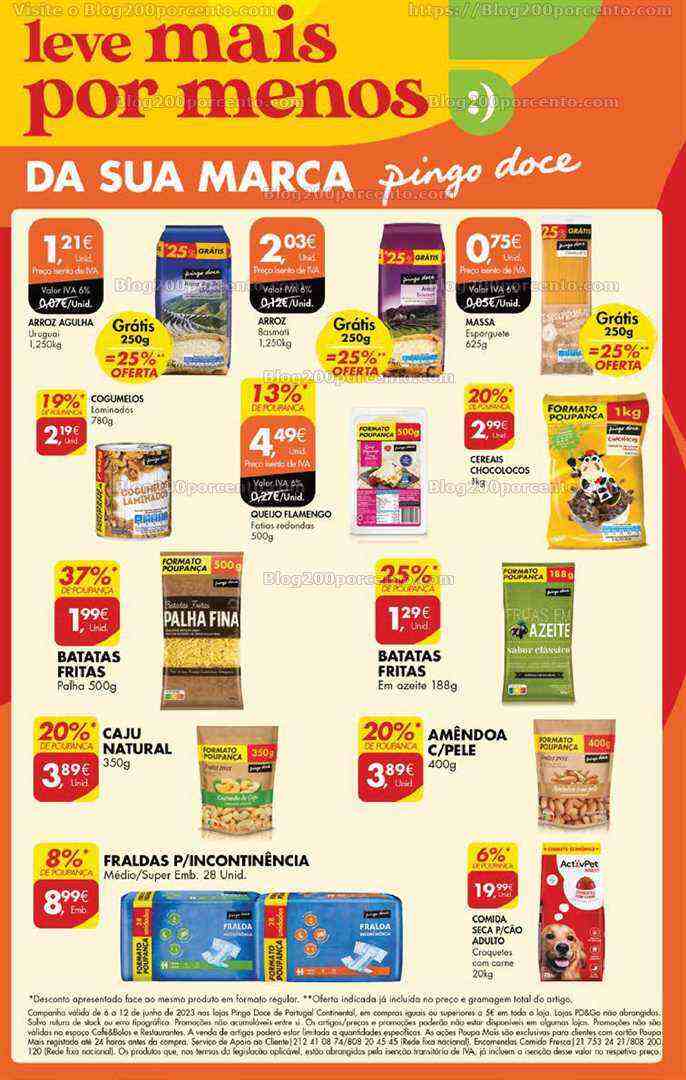 Antevisão Folheto PINGO DOCE Promoções Fim de Semana - 8 a 12 junho