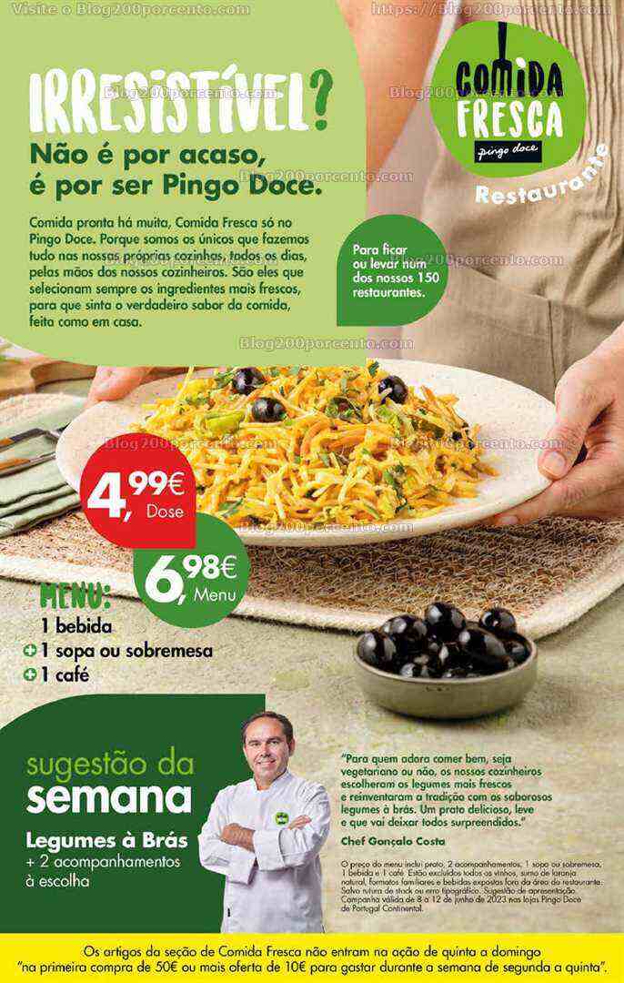 Antevisão Folheto PINGO DOCE Promoções Fim de Semana - 8 a 12 junho