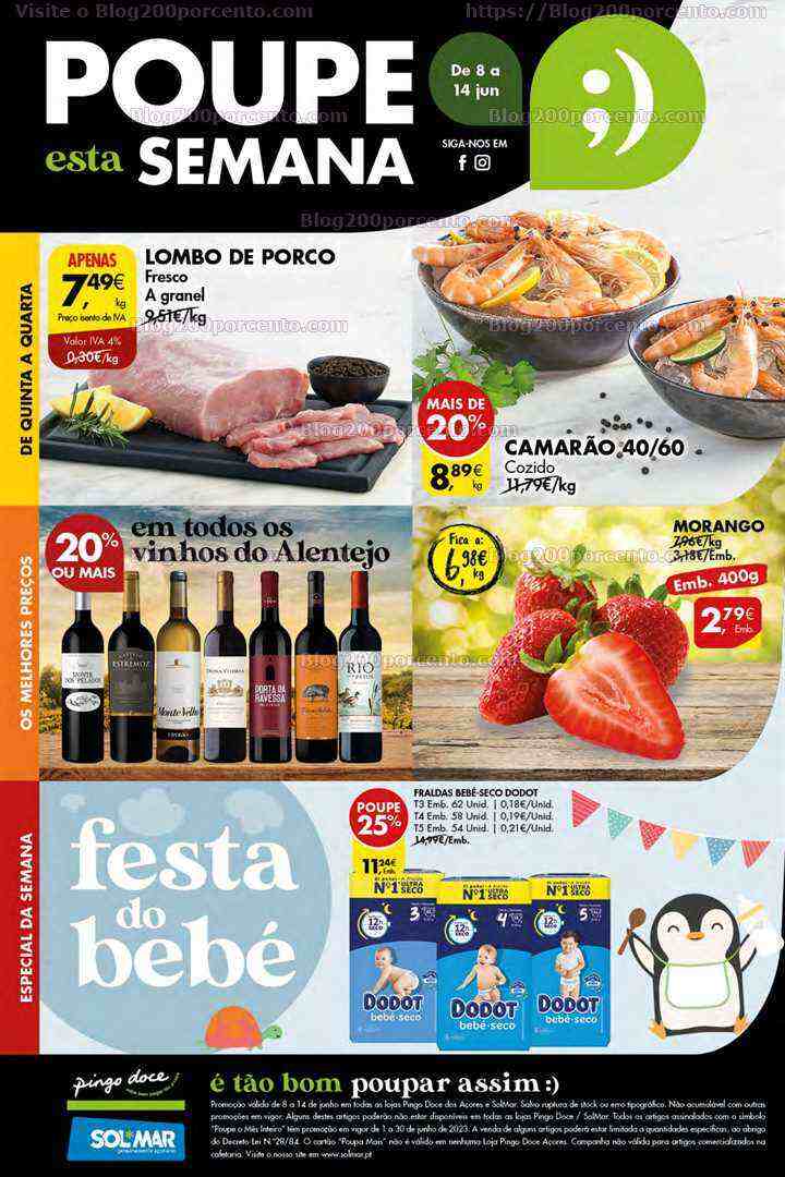 Antevisão Folheto PINGO DOCE Açores Promoções de 8 a 14 junho
