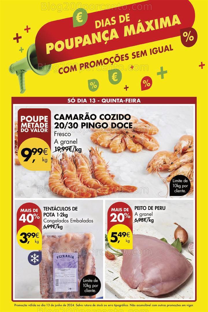 Antevisão Folheto PINGO DOCE Especial 10 junho - Só 13 de junho