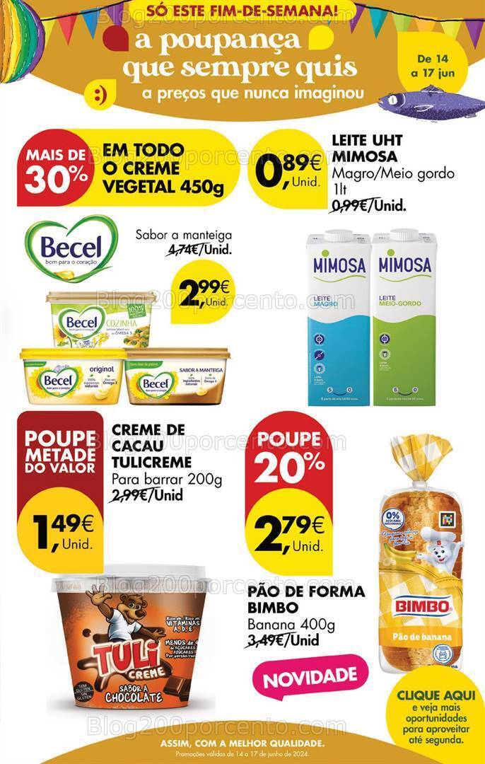 Antevisão Folheto PINGO DOCE Promoções Fim de Semana - 14 a 17 junho