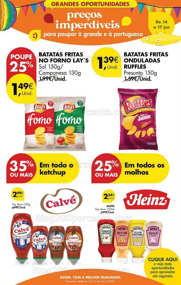 Antevisão Folheto PINGO DOCE Promoções Fim de Semana - 14 a 17 junho