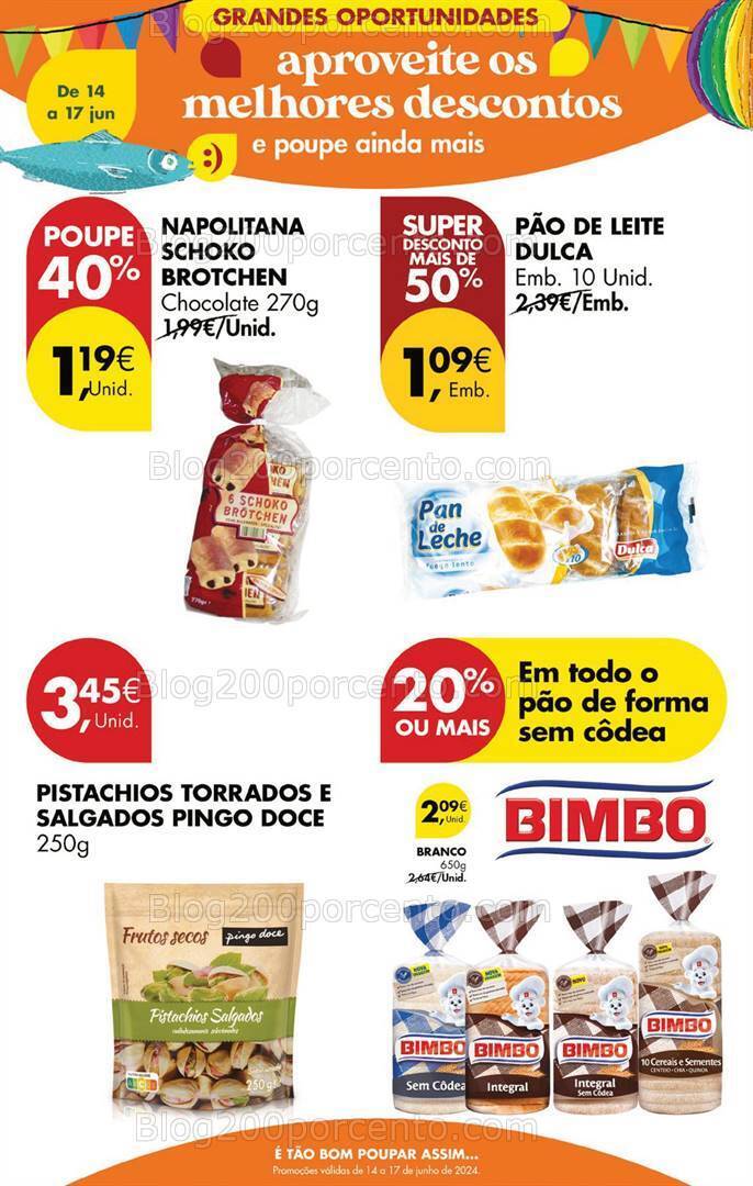 Antevisão Folheto PINGO DOCE Promoções Fim de Semana - 14 a 17 junho