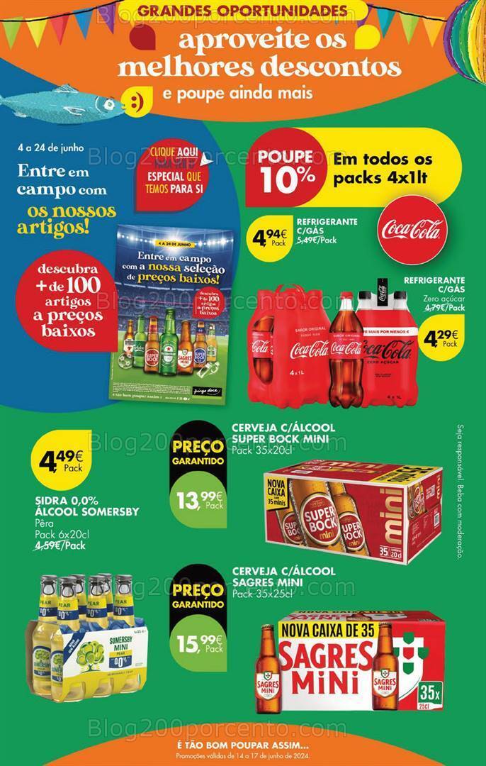 Antevisão Folheto PINGO DOCE Promoções Fim de Semana - 14 a 17 junho