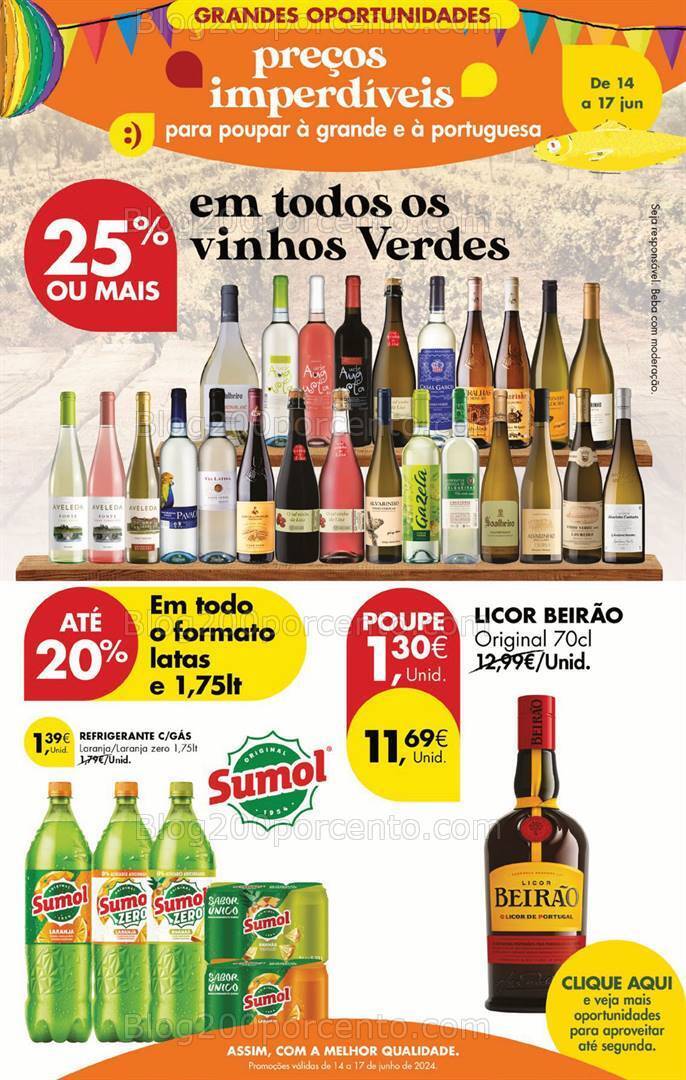 Antevisão Folheto PINGO DOCE Promoções Fim de Semana - 14 a 17 junho