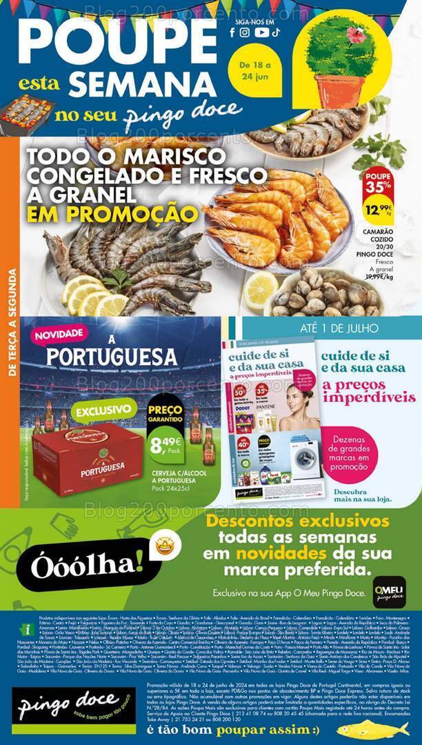 Antevisão Folheto PINGO DOCE Lojas Grandes Promoções de 18 a 24 junho