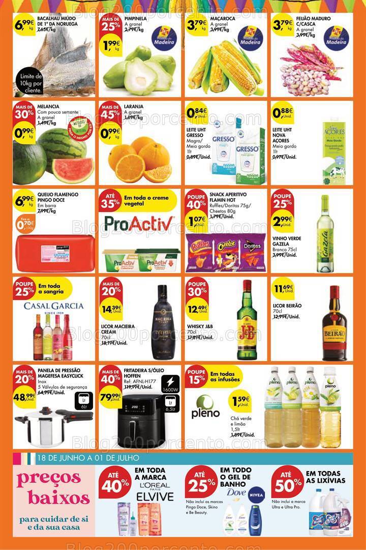 Antevisão Folheto PINGO DOCE Madeira Promoções Fim de Semana - 21 a 24 junho