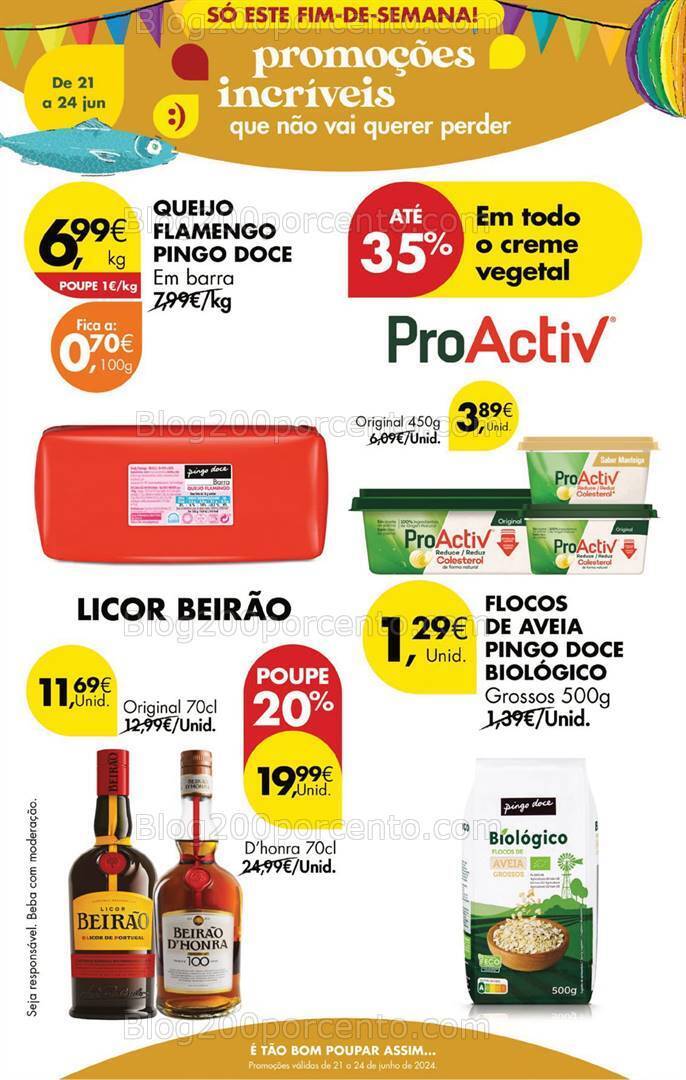 Antevisão Folheto PINGO DOCE Fim de Semana Promoções de 21 a 24 junho