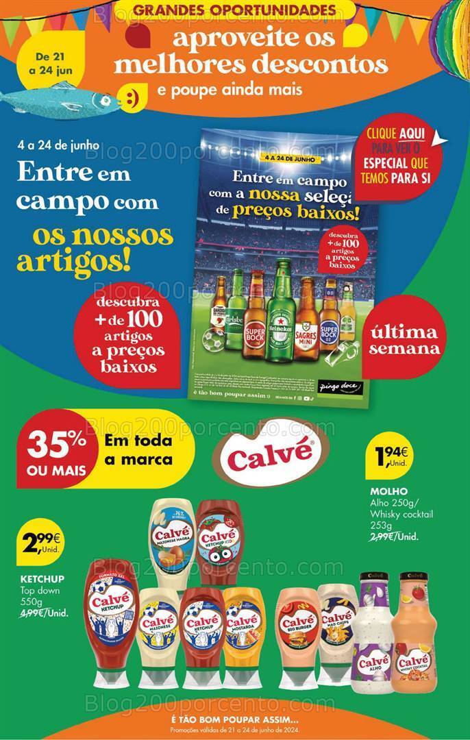 Antevisão Folheto PINGO DOCE Fim de Semana Promoções de 21 a 24 junho