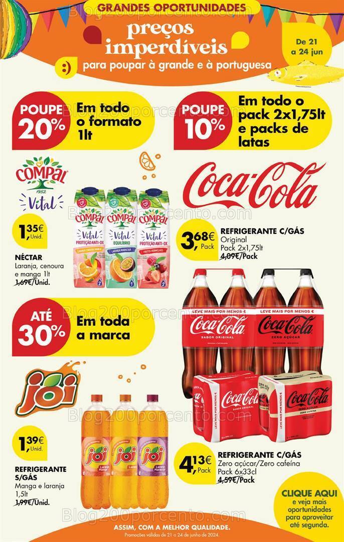 Antevisão Folheto PINGO DOCE Fim de Semana Promoções de 21 a 24 junho