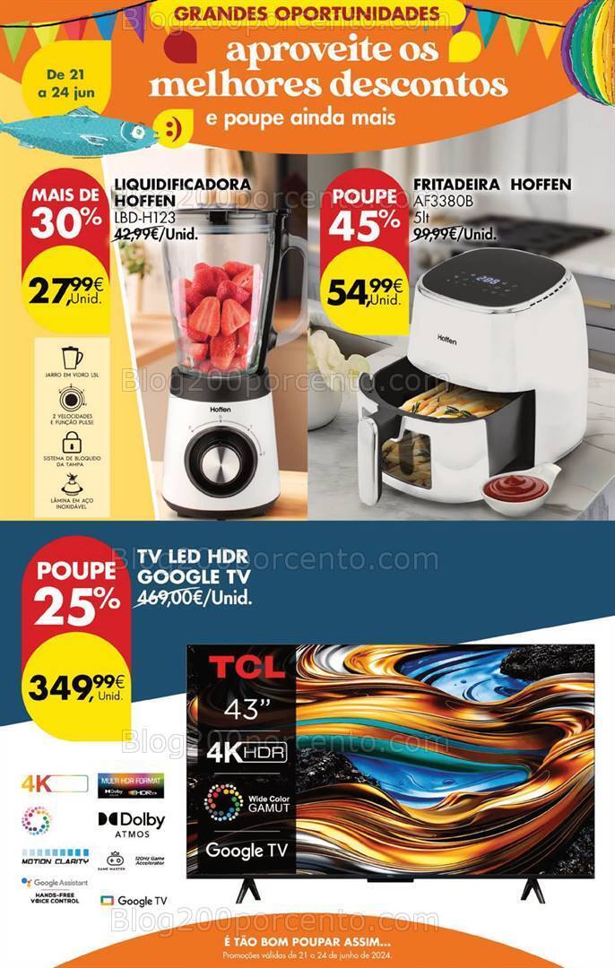 Antevisão Folheto PINGO DOCE Bazar Promoções Fim de Semana - 21 a 24 junho