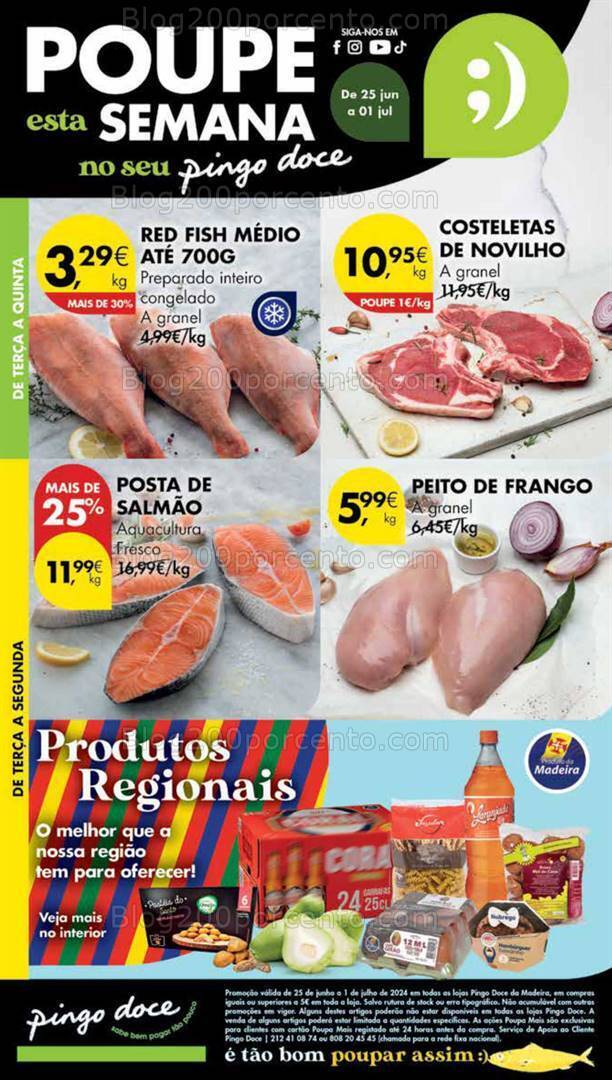 Antevisão Folheto PINGO DOCE Madeira Promoções de 25 junho a 1 julho