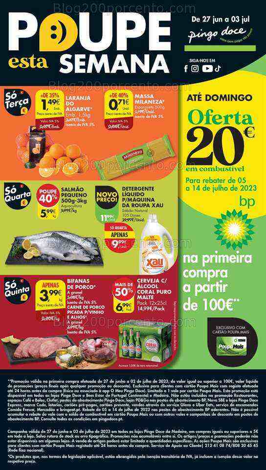 Antevisão Folheto PINGO DOCE Madeira Promoções de 27 junho a 3 julho