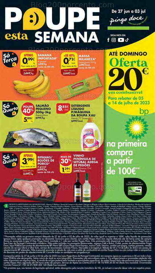 Antevisão Folheto PINGO DOCE Lojas Médias Promoções de 27 junho a 3 julho