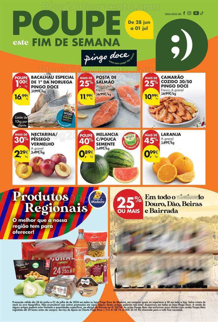Antevisão Folheto PINGO DOCE Madeira Promoções Fim de Semana - 28 junho a 1 julho