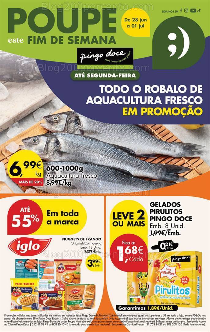 Antevisão Folheto PINGO DOCE Promoções Fim de Semana - 28 junho a 1 julho