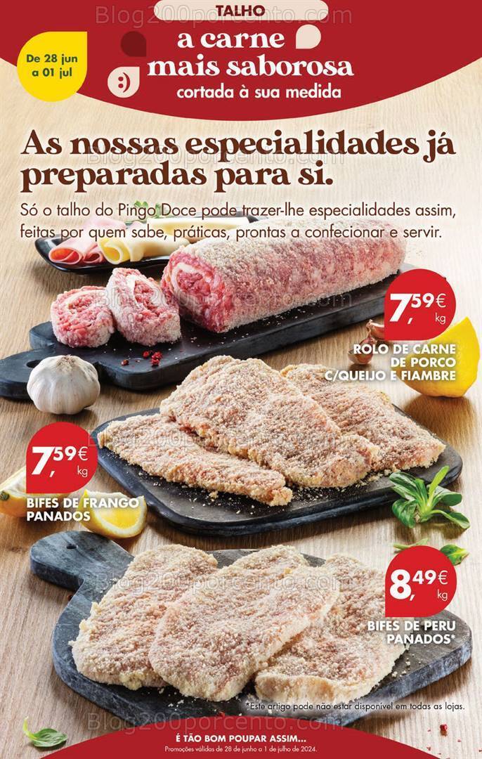 Antevisão Folheto PINGO DOCE Promoções Fim de Semana - 28 junho a 1 julho