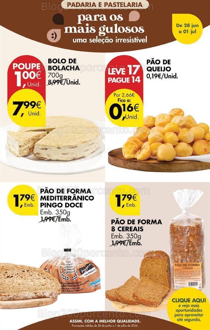 Antevisão Folheto PINGO DOCE Promoções Fim de Semana - 28 junho a 1 julho