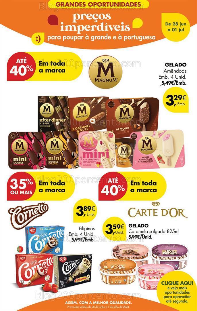 Antevisão Folheto PINGO DOCE Promoções Fim de Semana - 28 junho a 1 julho