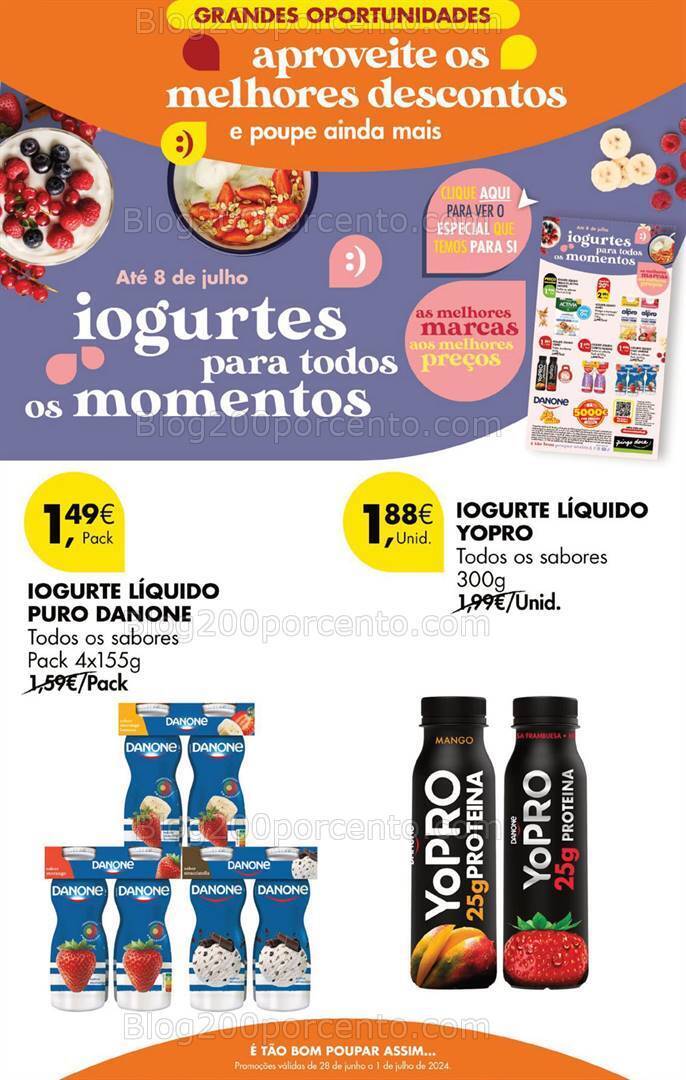 Antevisão Folheto PINGO DOCE Promoções Fim de Semana - 28 junho a 1 julho