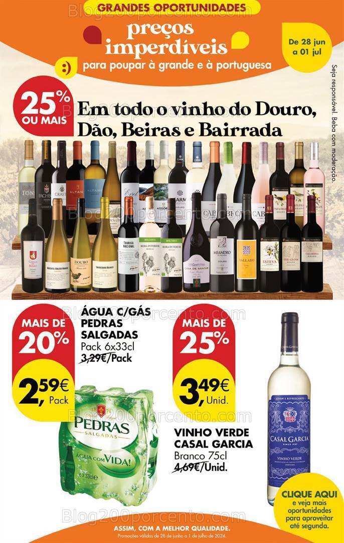 Antevisão Folheto PINGO DOCE Promoções Fim de Semana - 28 junho a 1 julho