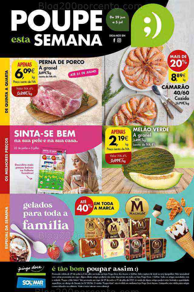 Antevisão Folheto PINGO DOCE Açores Promoções de 29 junho a 5 julho