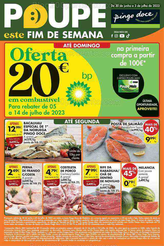 Antevisão Folheto PINGO DOCE Madeira Promoções Fim de Semana - 30 junho a 3 julho