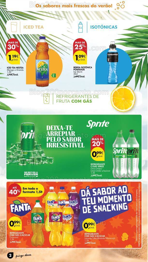 Antevisão Folheto PINGO DOCE Especial Bebidas Promoções de 2 a 15 julho