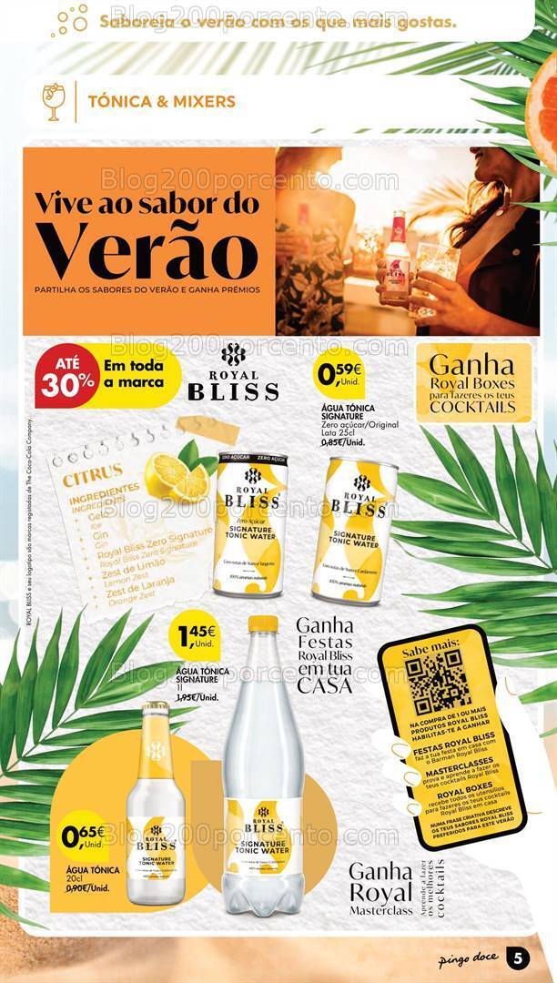 Antevisão Folheto PINGO DOCE Especial Bebidas Promoções de 2 a 15 julho