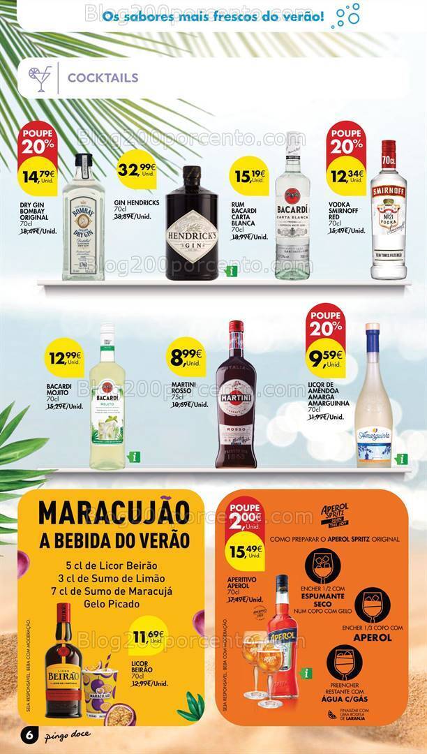 Antevisão Folheto PINGO DOCE Especial Bebidas Promoções de 2 a 15 julho