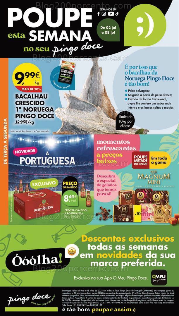 Antevisão Folheto PINGO DOCE Lojas Grandes Promoções de 2 a 8 julho