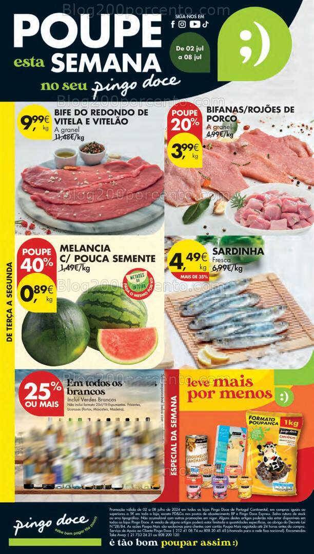 Antevisão Folheto PINGO DOCE Lojas Pequenas Promoções de 2 a 8 julho
