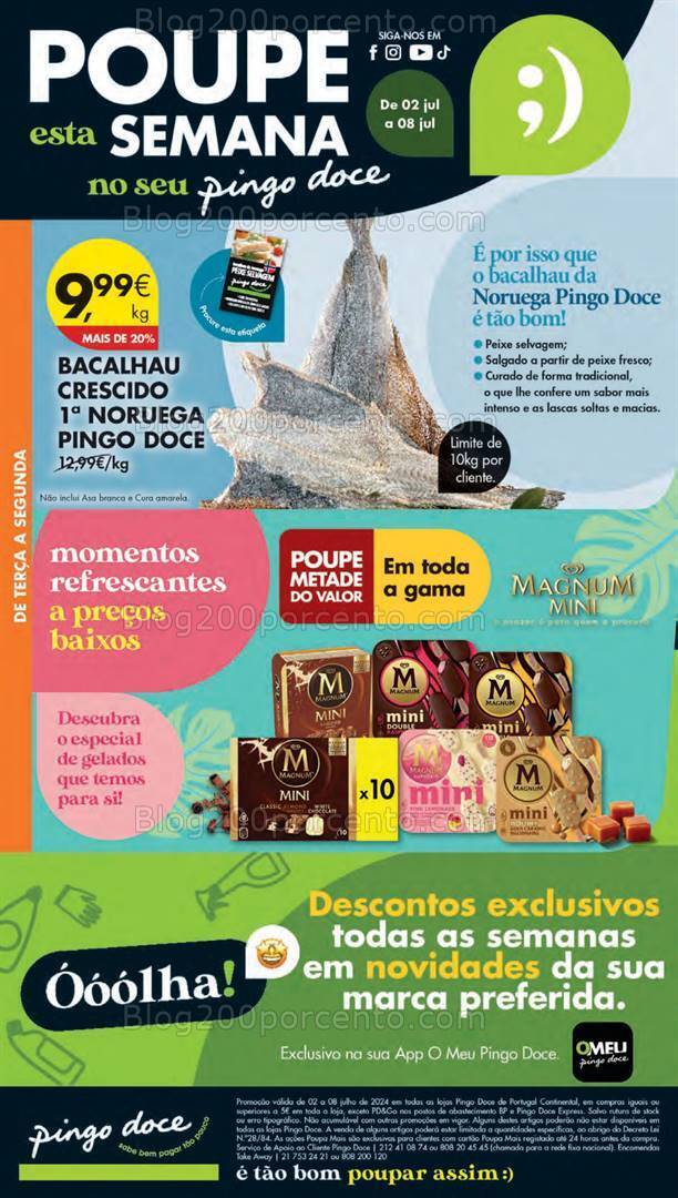 Antevisão Folheto PINGO DOCE Lojas Pequenas Promoções de 2 a 8 julho
