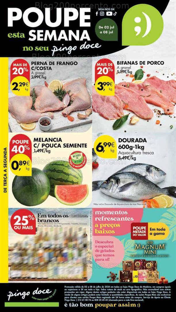 Antevisão Folheto PINGO DOCE Madeira Promoções de 2 a 8 julho