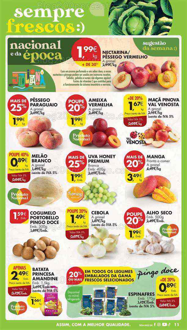 Antevisão Folheto PINGO DOCE Madeira Promoções de 4 a 10 julho