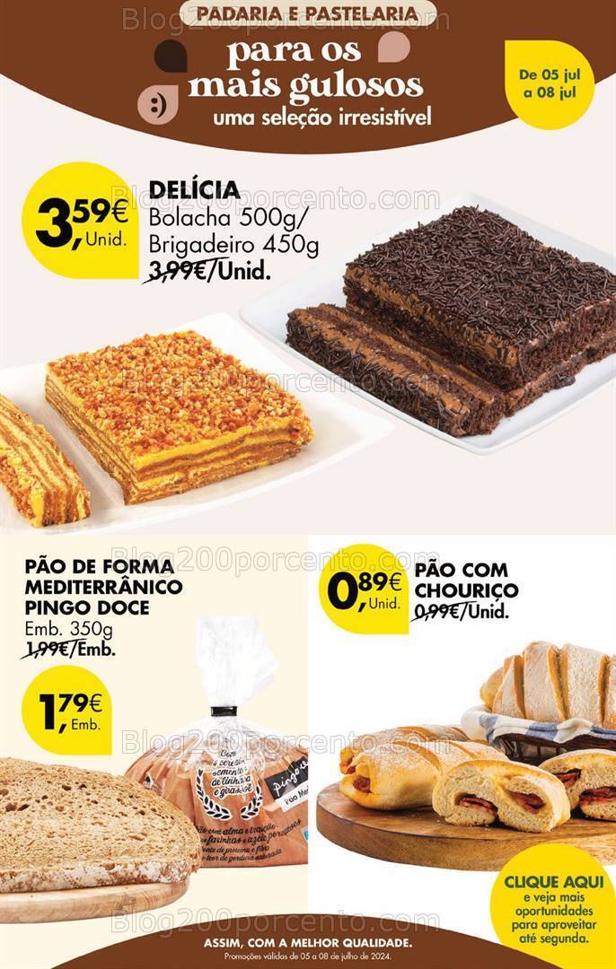 Antevisão Folheto PINGO DOCE Promoções Fim de Semana - 5 a 8 julho