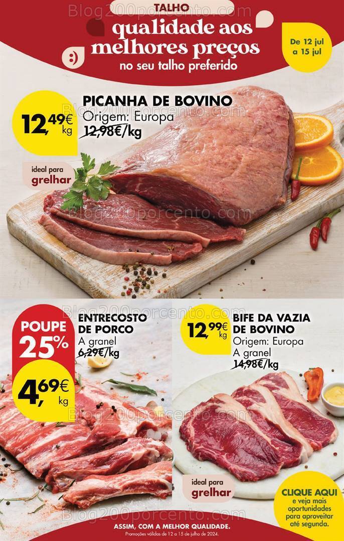 Antevisão Folheto PINGO DOCE Promoções Fim de Semana - Só 13 julho