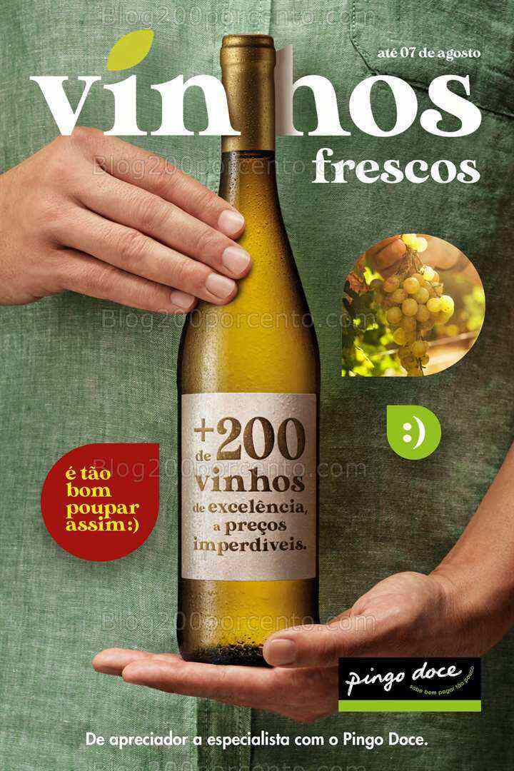 Antevisão Folheto PINGO DOCE Vinhos Promoções de 18 julho a 7 agosto