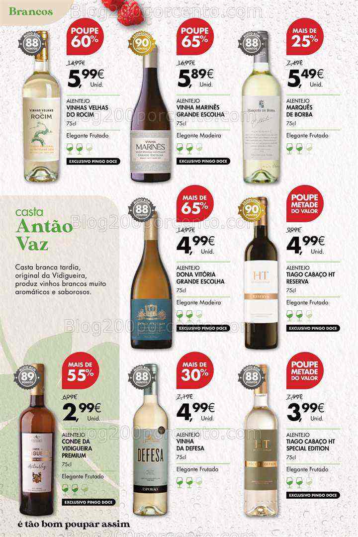 Antevisão Folheto PINGO DOCE Vinhos Promoções de 18 julho a 7 agosto