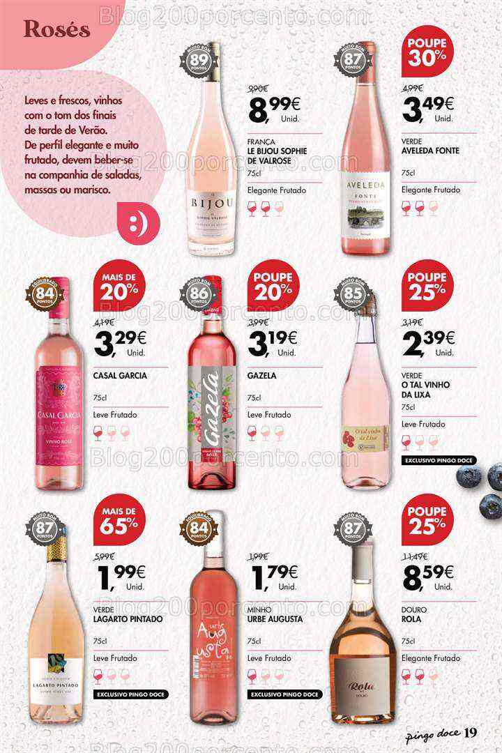 Antevisão Folheto PINGO DOCE Vinhos Promoções de 18 julho a 7 agosto